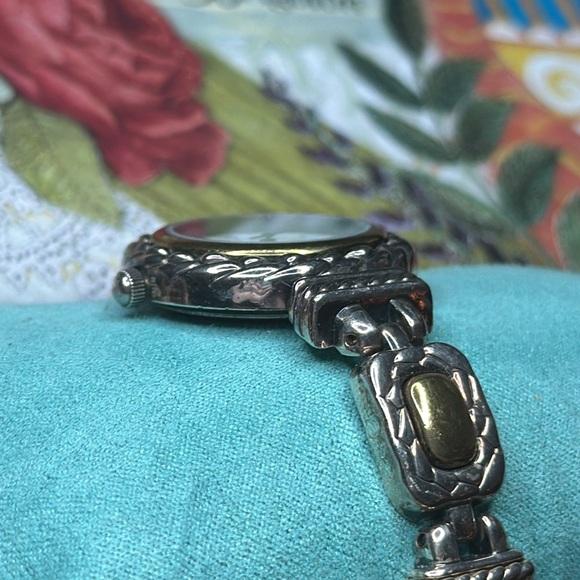 Brighton Nantucket Silver & Gold Watch AS IS - Picture 4 of 11